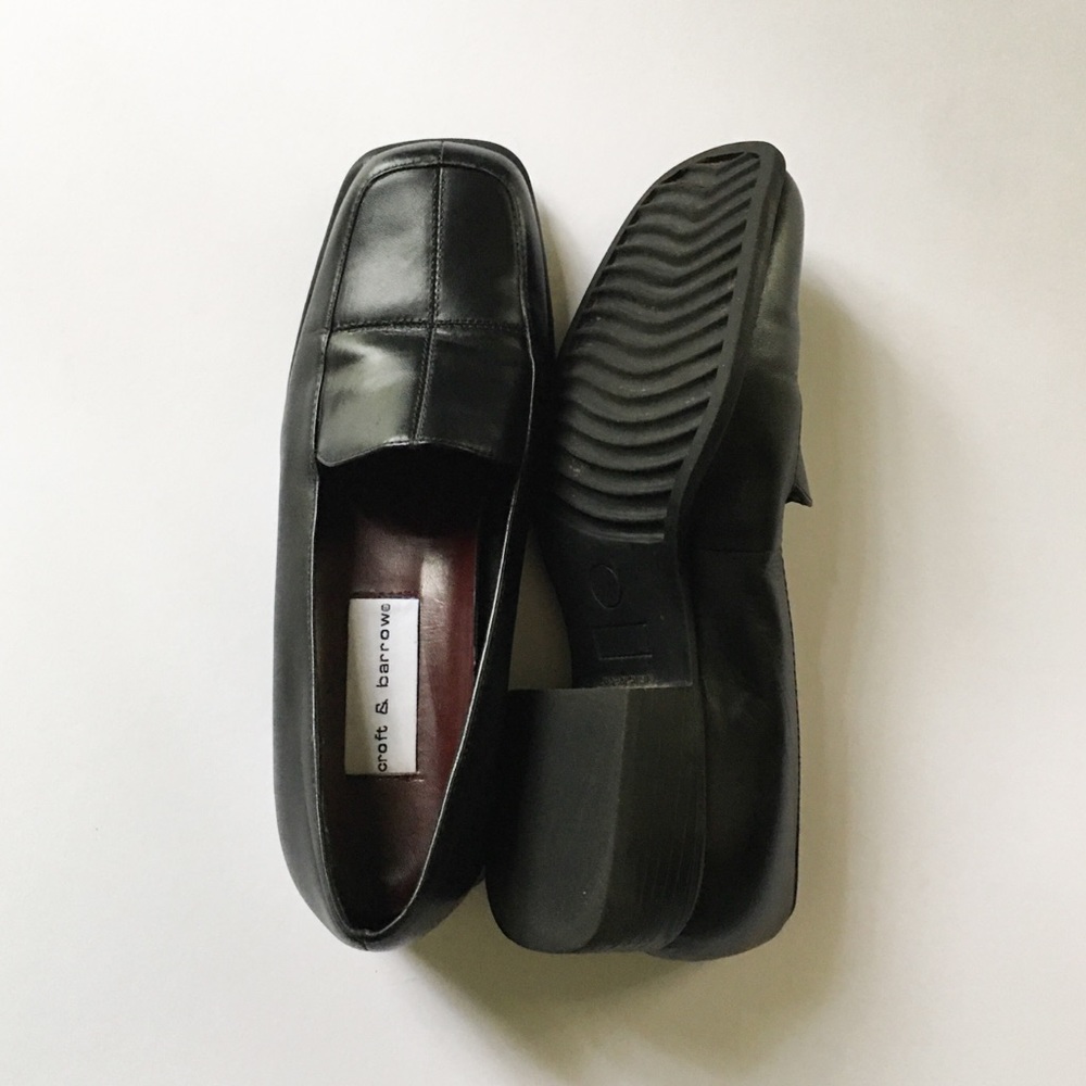 Croft & Barrow Leather Loafers Black Size 6 - Picture 5 of 13
